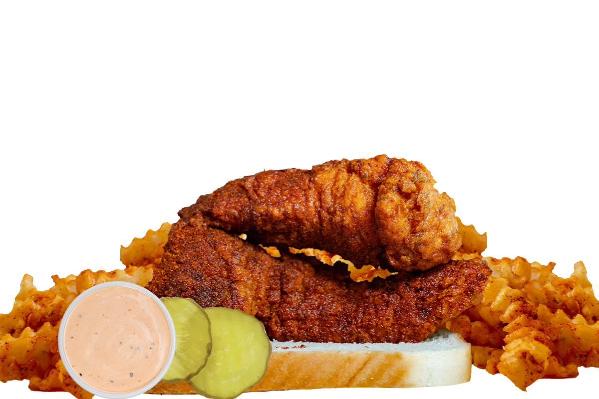 Order 2 Jumbo Tenders and  Spicy Fries food online from Jay Bird Chicken store, Orange on bringmethat.com