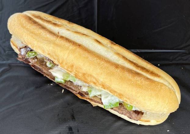 Order Philly Cheesesteak Wrap food online from Pita Wraps Mediterranean Grill store, Surprise on bringmethat.com