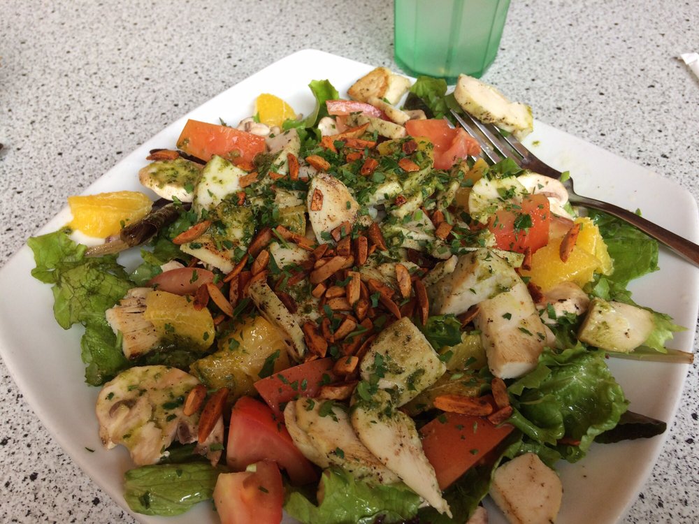 Order Little Italy Salad with Pesto Chicken food online from Petrini's store, San Diego on bringmethat.com