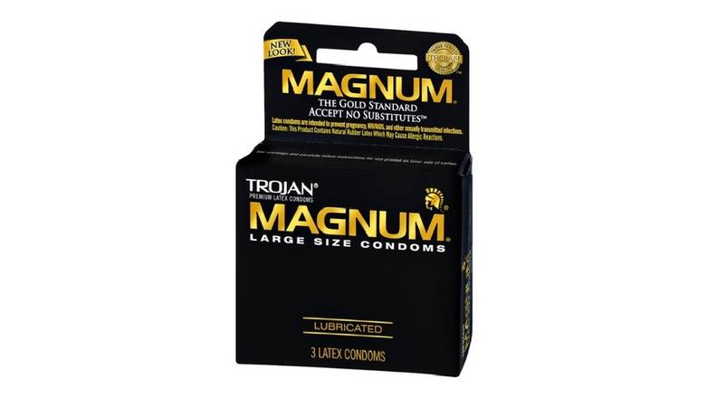 Order Trojan Magnum Lubricated Condoms, 3 Count food online from Aldan Sunoco store, Aldan on bringmethat.com