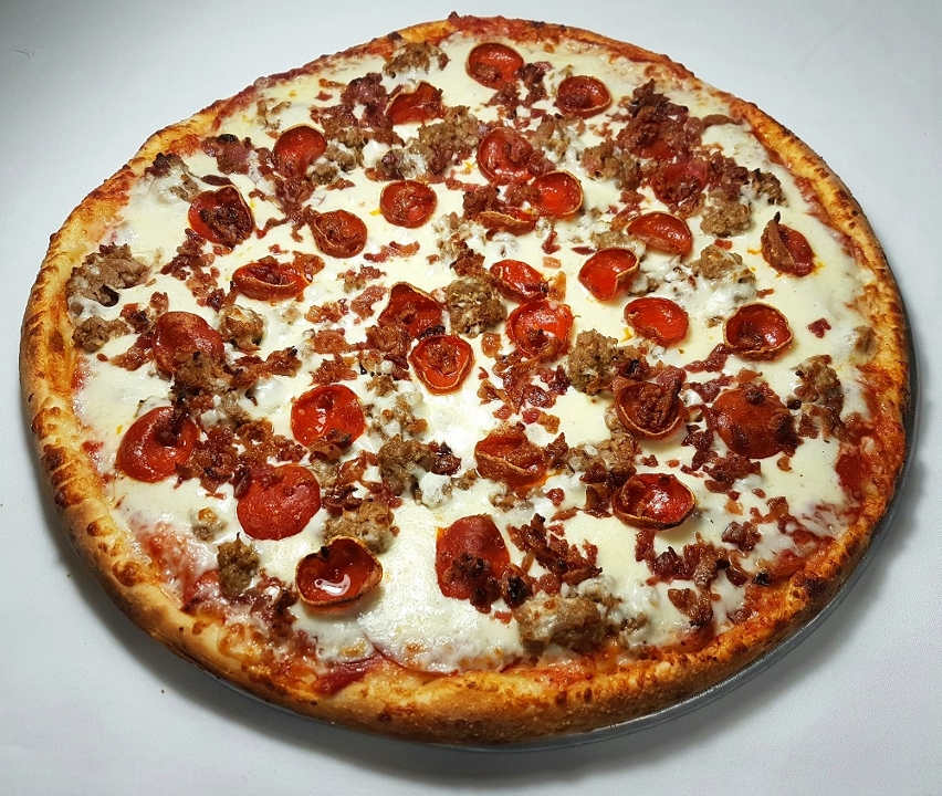 Order Meat Lovers Pizza food online from Testo Pepesto Italian Restaurant  store, El Cajon on bringmethat.com