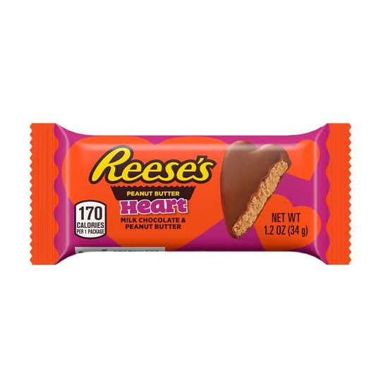 Order REESE'S Milk Chocolate Peanut Butter Hearts Candy, 1.2 OZ food online from Cvs store, EL MONTE on bringmethat.com