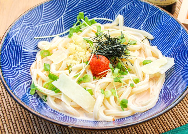 Order Mentai Cream Sauce Udon food online from Udon Mugizo store, San Francisco on bringmethat.com