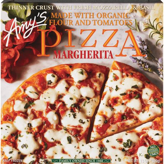 Order Amy's Frozen Pizza Margherita With Organic Flour&Tomatoes food online from Cvs store, ARCADIA on bringmethat.com