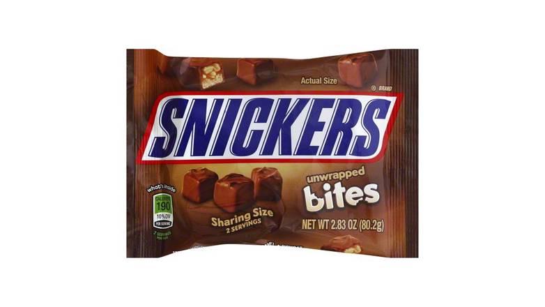 Order Snickers, Milk Chocolate Unwrapped Bites Candy food online from Trumbull Mobil store, Trumbull on bringmethat.com