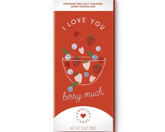 Order Chocolate Card - I LOVE YOU BERRY MUCH food online from Lb Cake Stop store, Baldwin Park on bringmethat.com