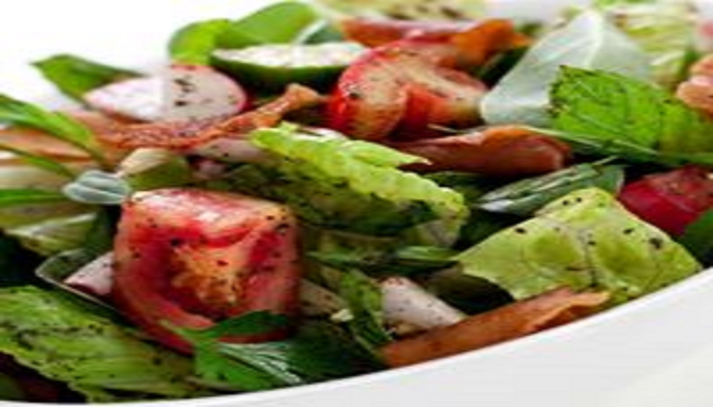Order Fattoush Salad food online from Mama Hummus store, Camarillo on bringmethat.com