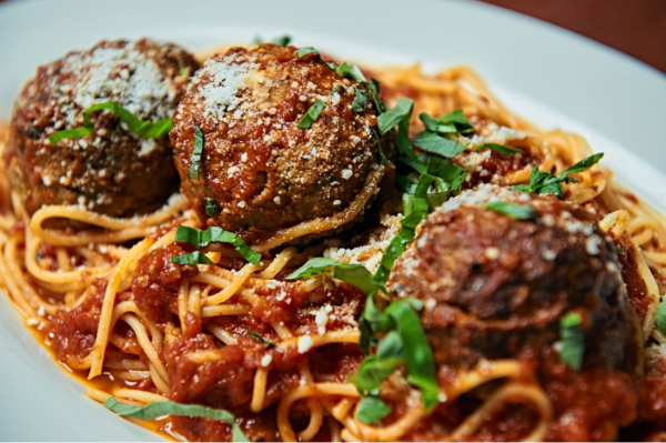 Order Spaghetti and Meatballs food online from Napoli's pizzeria store, Hoboken on bringmethat.com