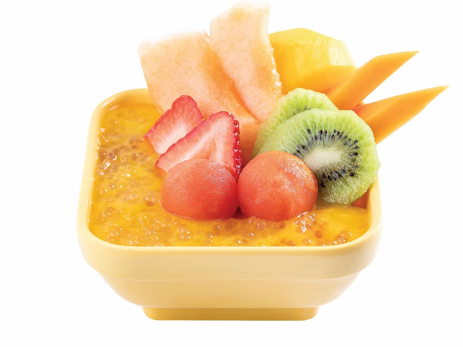 Order S2. Mixed Fruits S / Mango Juice - 鮮雜果西米露 (芒汁底) food online from Sweethoney Dessert store, Artesia on bringmethat.com
