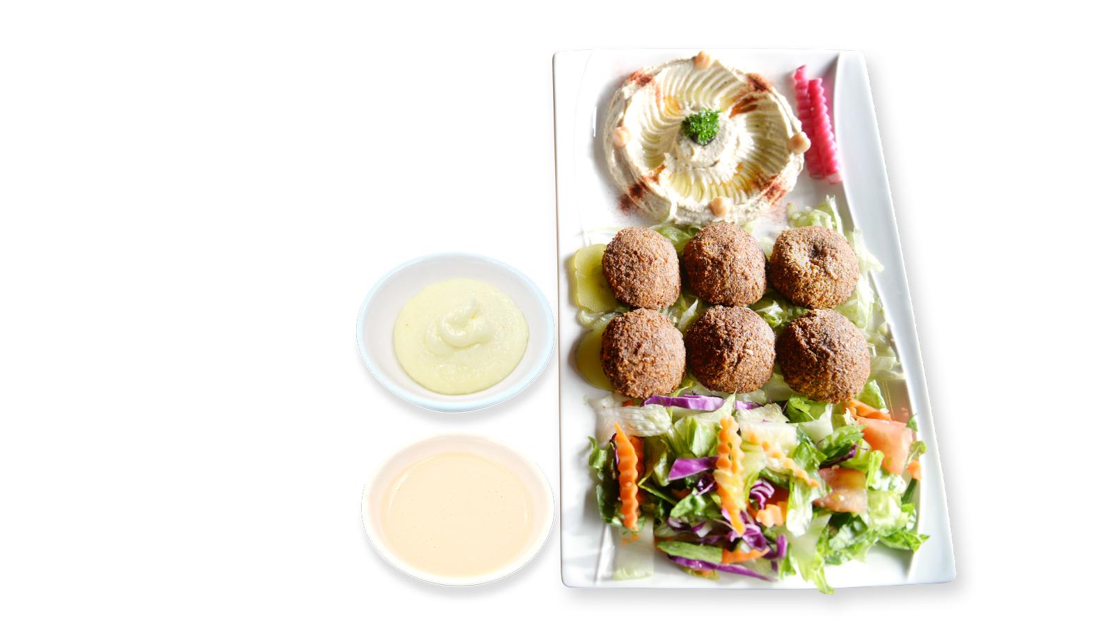 Order FALAFEL PLATTER food online from Kabob Korner store, Katy on bringmethat.com