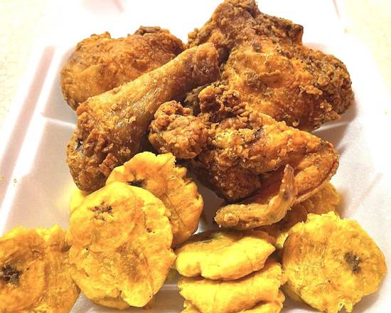 Order Dominican Fried Chicken  Plate (Pica Pollo) food online from KMPizza&Grill store, Lawrence on bringmethat.com