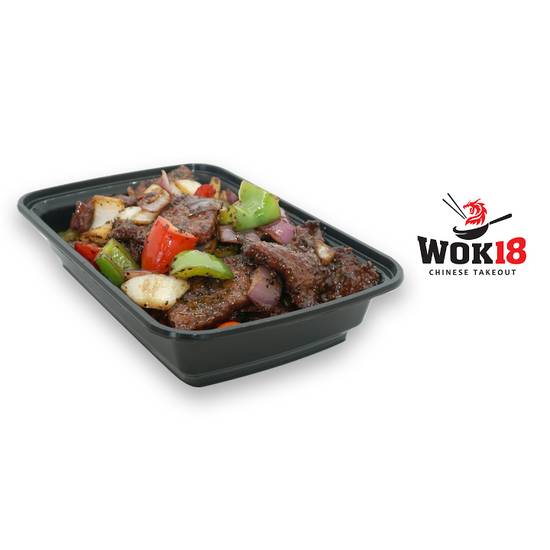 Order Pepper steak beef food online from Wok 18 store, Teaneck on bringmethat.com