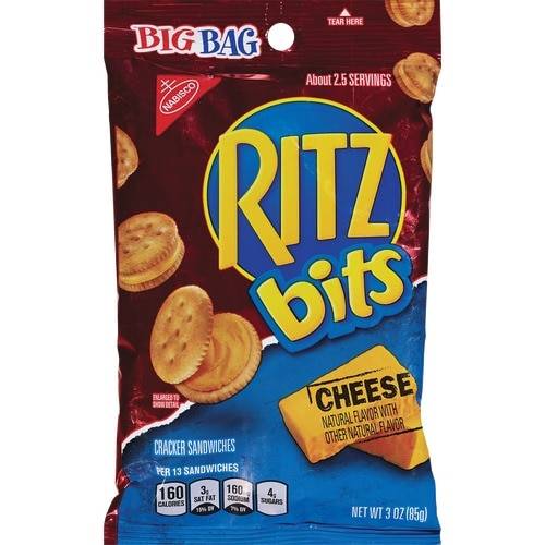 Order Nabisco Ritz Bits Cheese Sandwich Crackers Big Bag food online from Cvs store, FOUNTAIN VALLEY on bringmethat.com