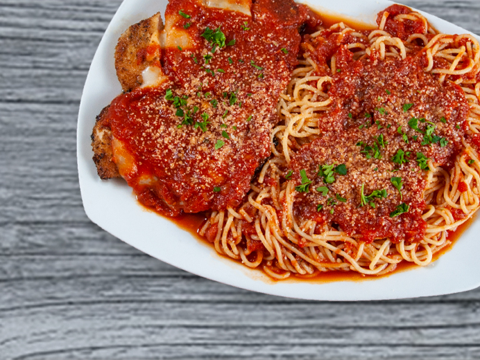 Order Chicken Parmigiana food online from Seasons Pizza store, Middletown on bringmethat.com