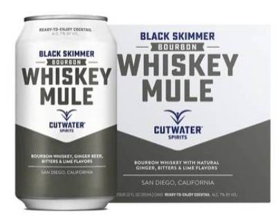 Order CUTWATER BLACK SKIMMER BOURBON WHISKEY MULE (4 PACK CANS) food online from Windy City Liquor Market store, El Cajon on bringmethat.com