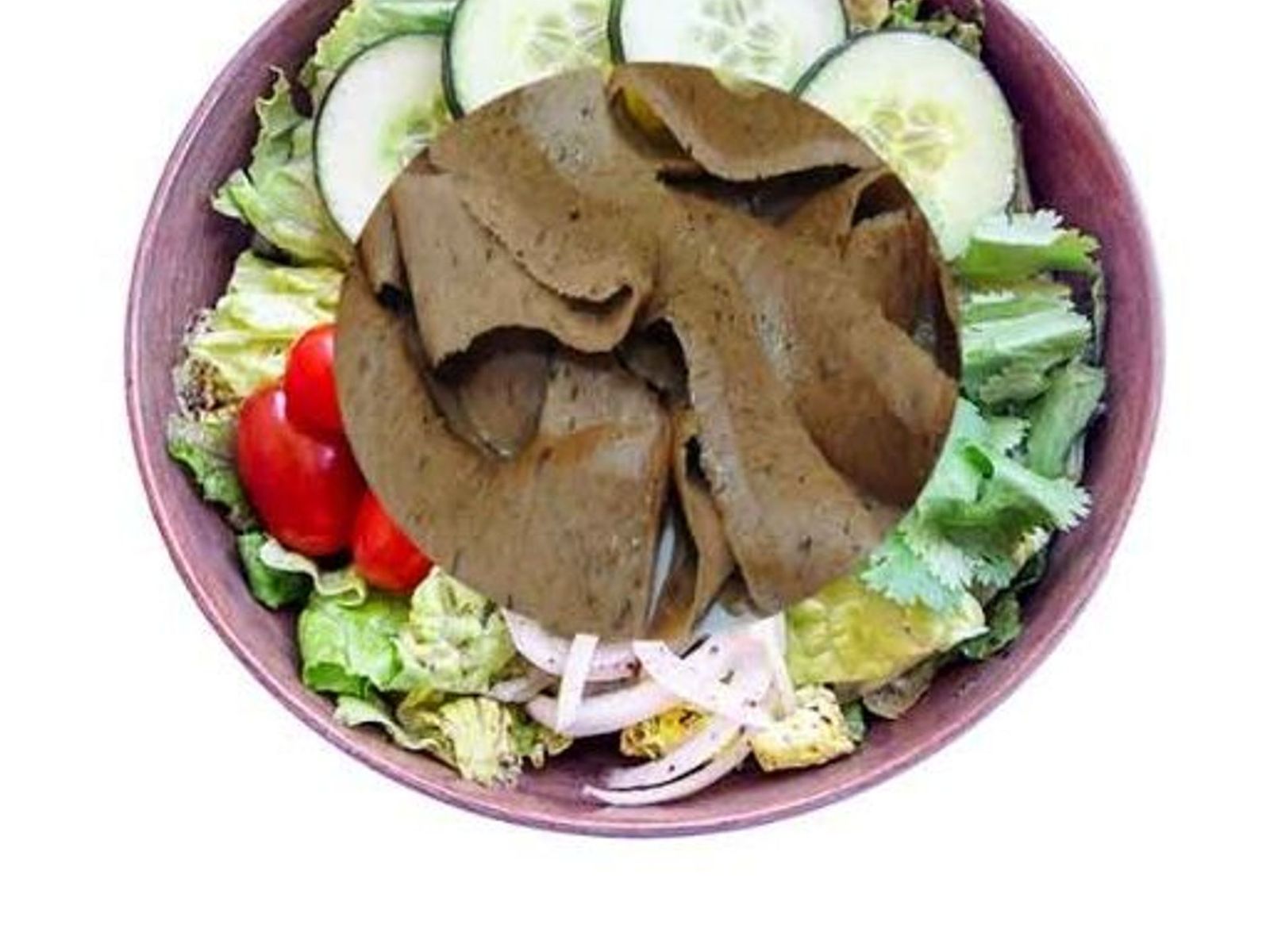 Order MEDITERRANEAN SALAD w/ GYROS food online from Chicago Gyros store, Phoenix on bringmethat.com