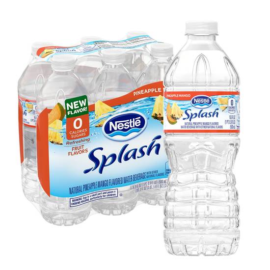 Order Splash Blast Pineapple Mango Flavored Water, 16.9 OZ Bottles, 6 PK food online from Cvs store, LITTLE ROCK on bringmethat.com