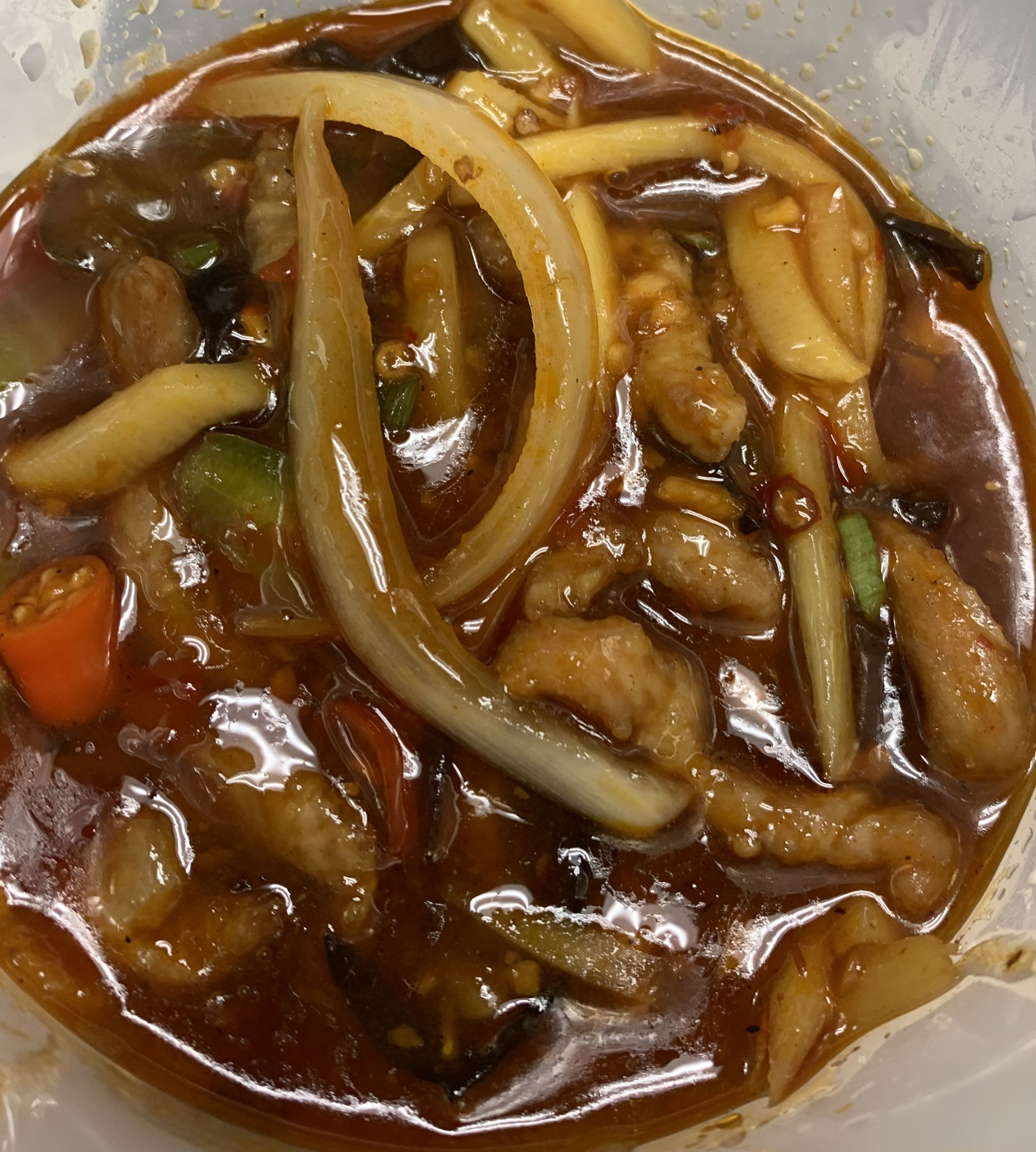 Order 55. Shredded Pork with Garlic Sauce  Noodles 鱼香肉丝面 food online from ShangWei Szechuan store, Bethlehem on bringmethat.com