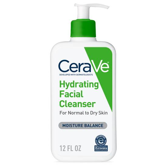 Order CeraVe Hydrating Facial Cleanser for Normal to Dry Skin, 12 OZ food online from CVS store, SPRING VALLEY on bringmethat.com