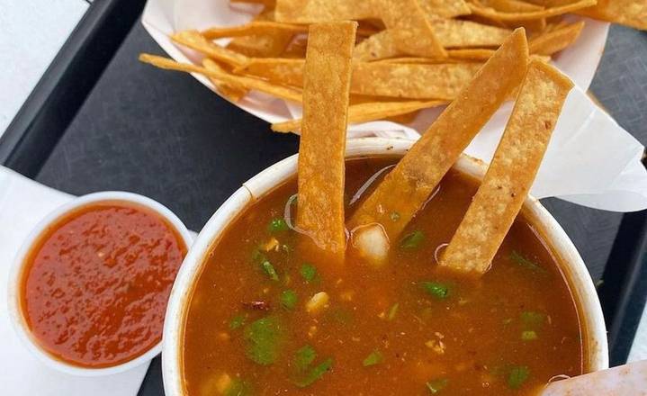 Order Chicken Tortilla Soup food online from Taco Surf Taco Shop store, San Diego on bringmethat.com