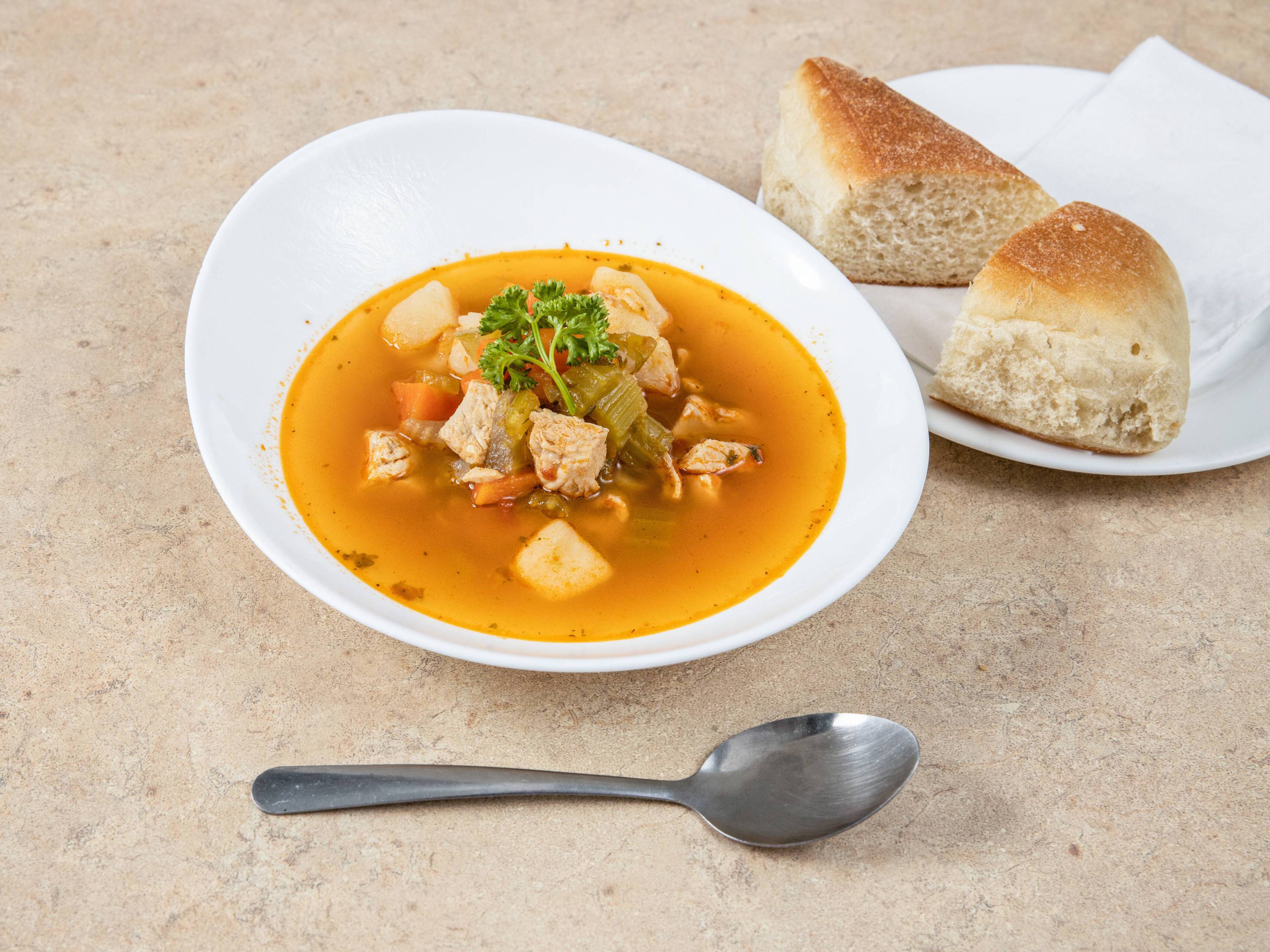 Order Chicken Vegetable Soup food online from Frank's Trattoria store, Caldwell on bringmethat.com