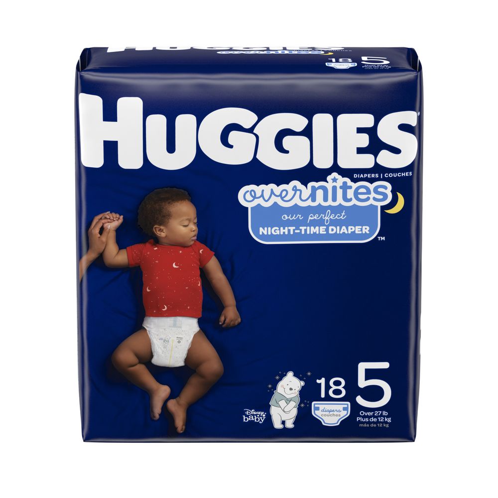Order Huggies Overnites Baby Diapers, Size 5 - 18 ct food online from Rite Aid store, Redwood City on bringmethat.com