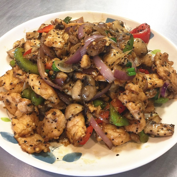 Order C1. Black Pepper Chicken Special food online from China One store, Temecula on bringmethat.com