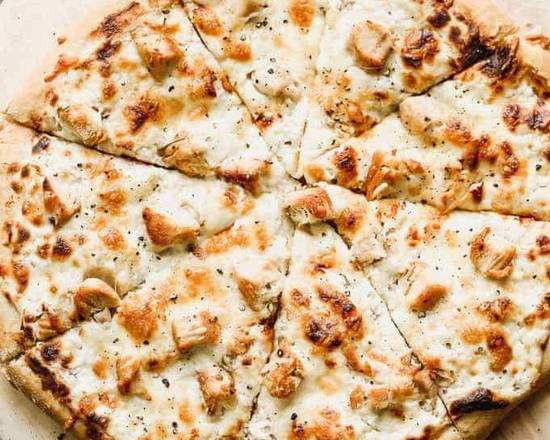 Order Chicken Alfredo pizza food online from Bitcoin Pizza store, San Diego on bringmethat.com