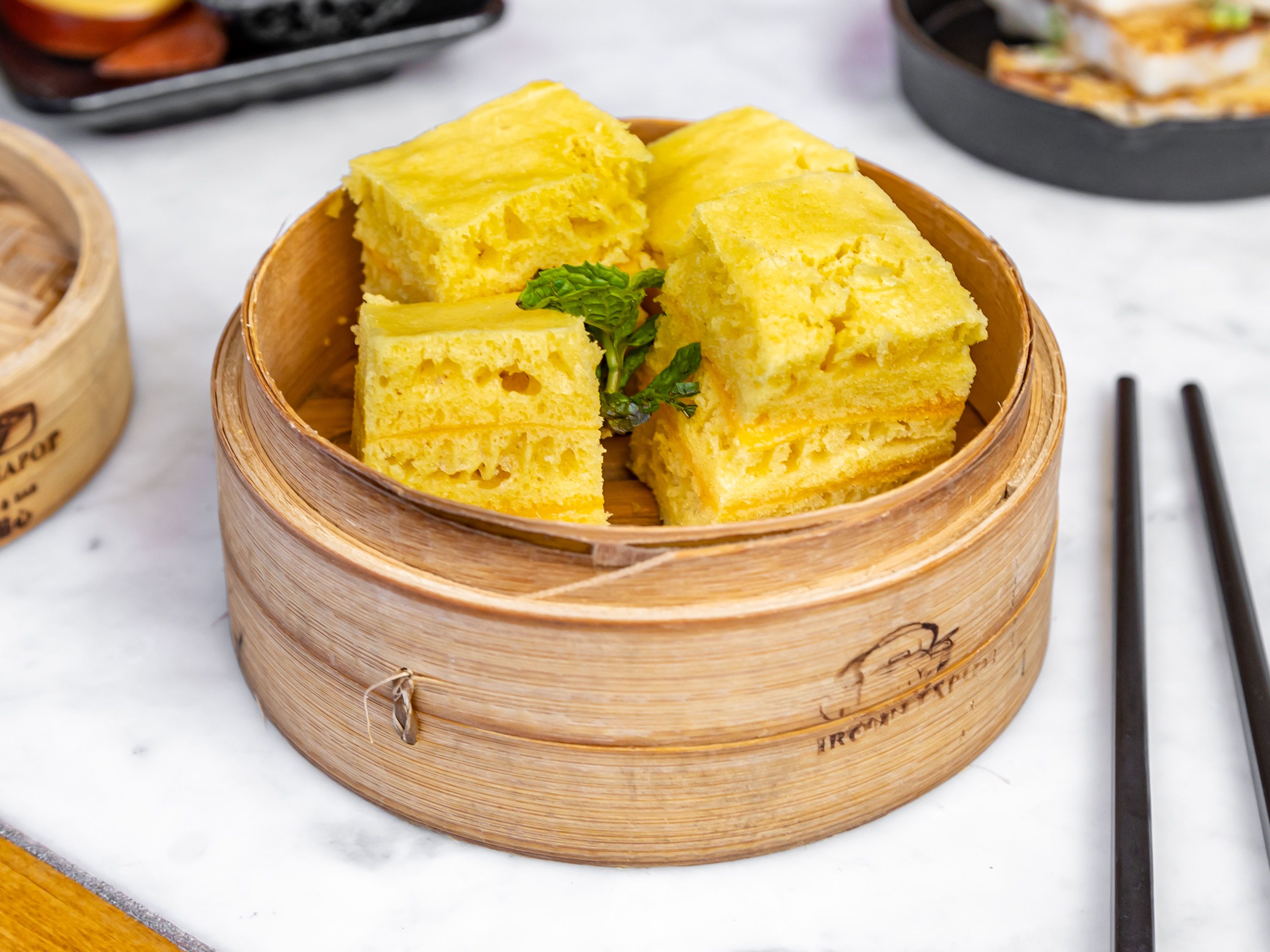 Order Ma Lai Go Steamed Sponge Cake - Classic Chinese Steamed Sponge Cake food online from Iron Teapot Dim Sum store, Los Angeles on bringmethat.com