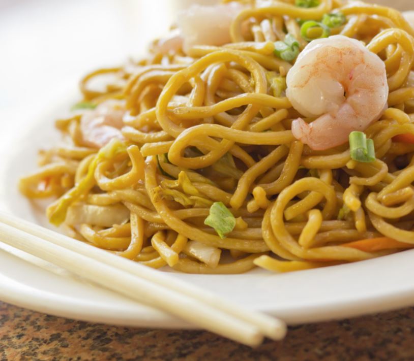 Order C21. Shrimp Lo Mein Combinaton food online from First Wok Chinese store, Keyport on bringmethat.com