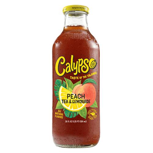 Order Calypso Peach Tea Lemonade - 20 oz Bottle/Single food online from Bottle Shop & Spirits store, Los Alamitos on bringmethat.com