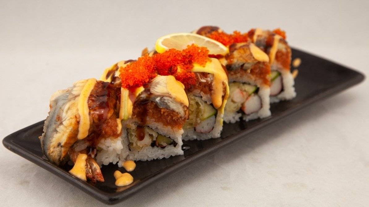 Order Spicy Dragon  food online from Kuma Sushi store, San Jose on bringmethat.com