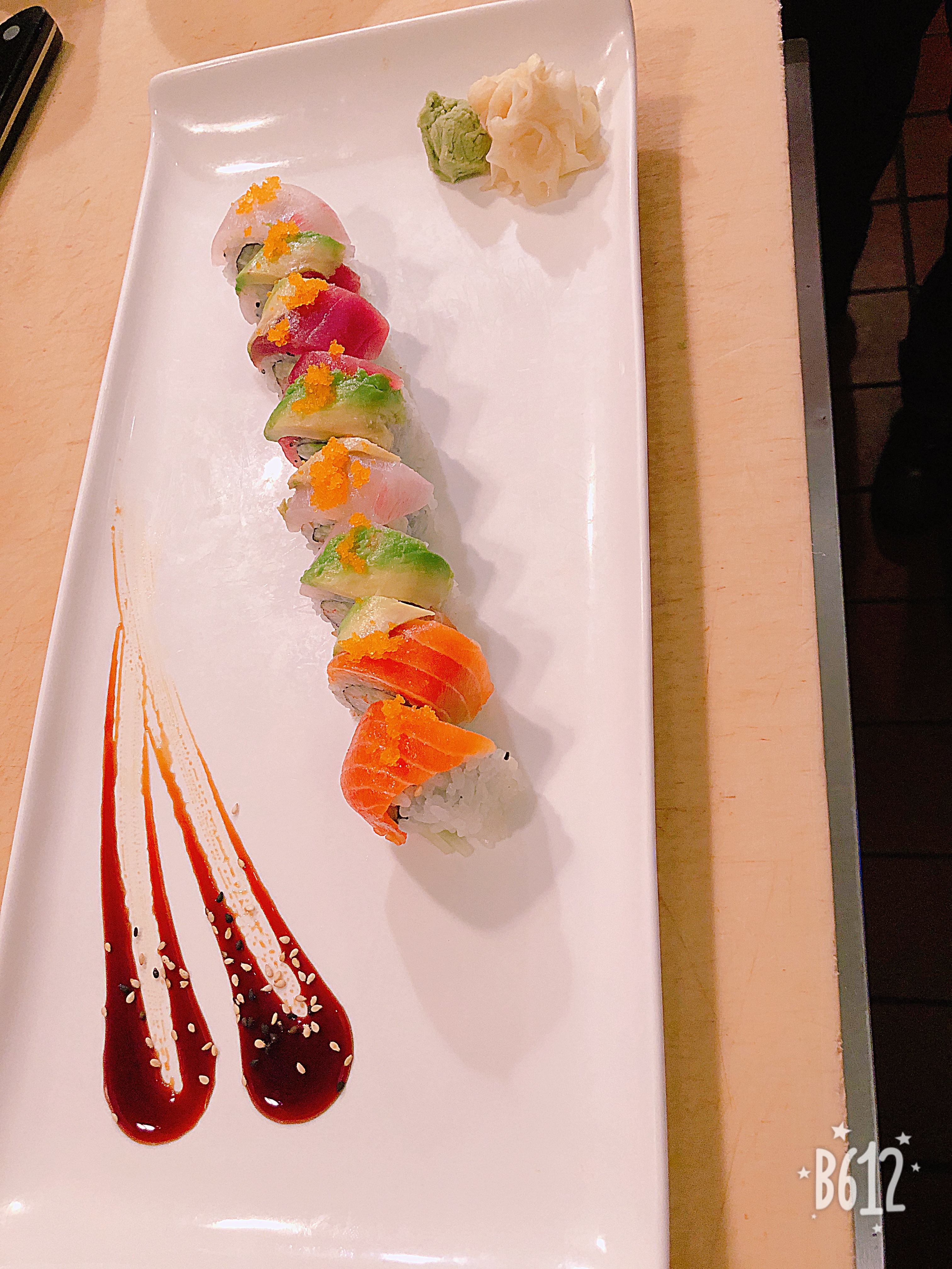Order Rainbow Roll food online from Wasabi Bistro store, Boonton on bringmethat.com