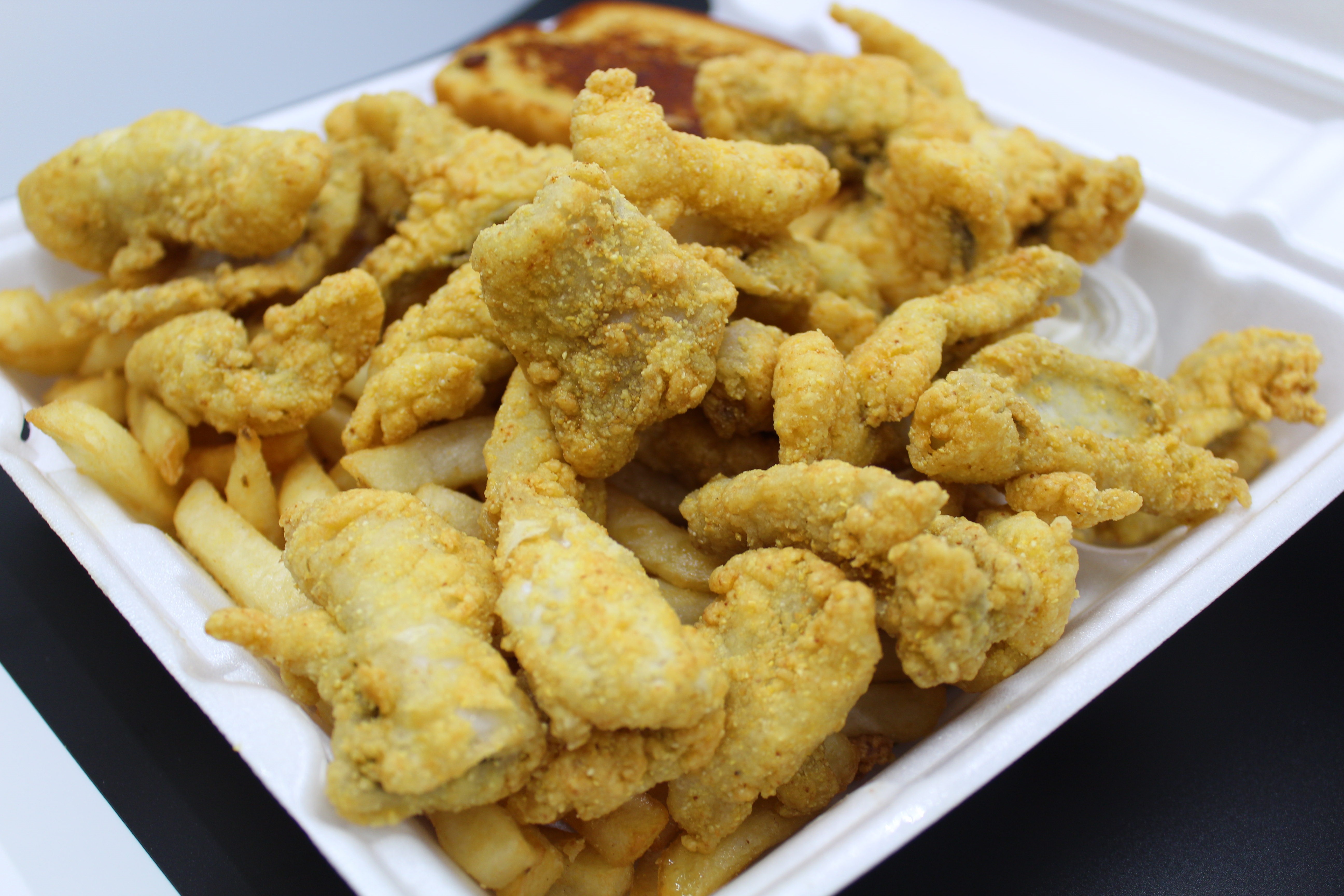 Order Catfish Nugget with Fries food online from Baba Steak And Lemonade store, Fort Wayne on bringmethat.com