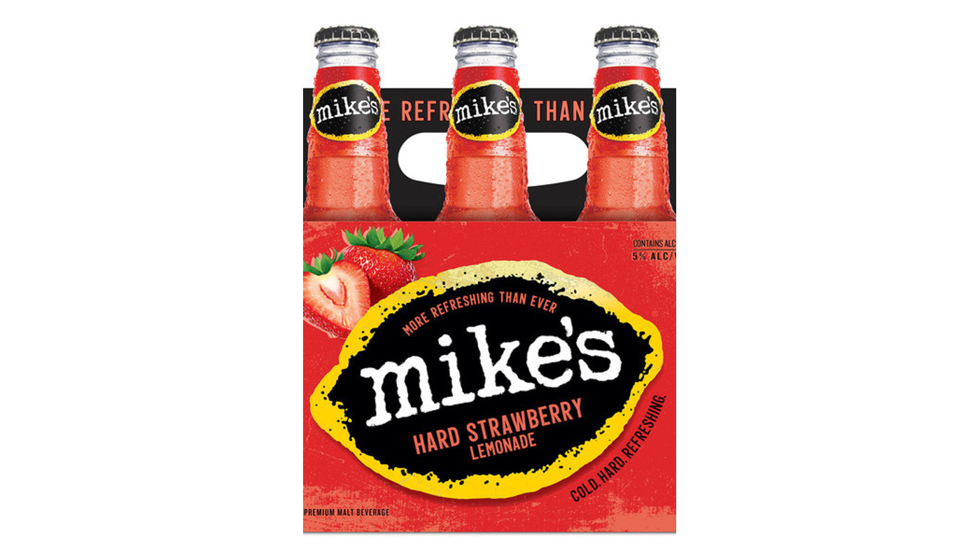 Order Mike's Hard Strawberry Lemonade 6 Pack 11.2oz Bottle food online from Circus Liquor store, Los Angeles on bringmethat.com