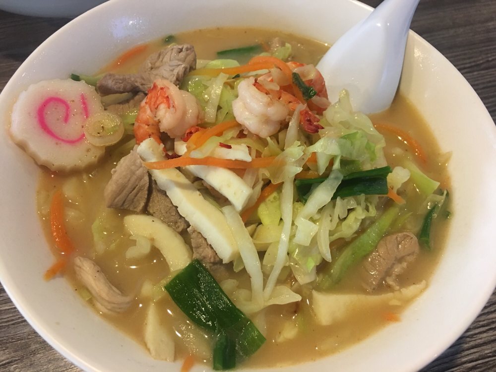 Order Champon Soup Noodle food online from Chopstix store, San Diego on bringmethat.com