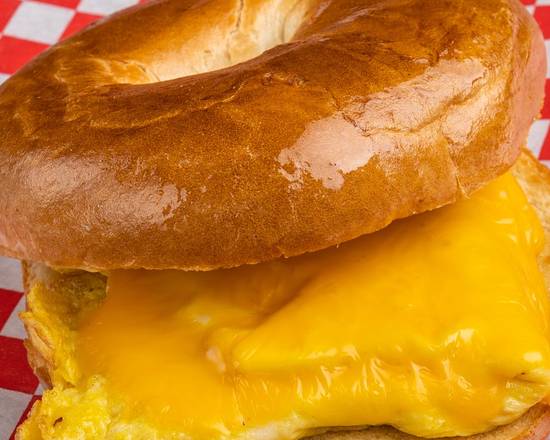 Order Egg & Cheese Bagel food online from Scrambled! store, West Milwaukee on bringmethat.com