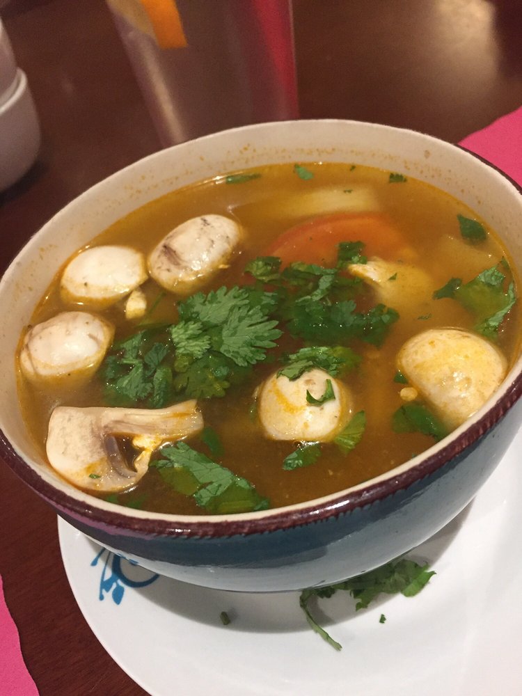 Order Tom Yum Soup food online from Thai Dawn Bistro store, Victorville on bringmethat.com