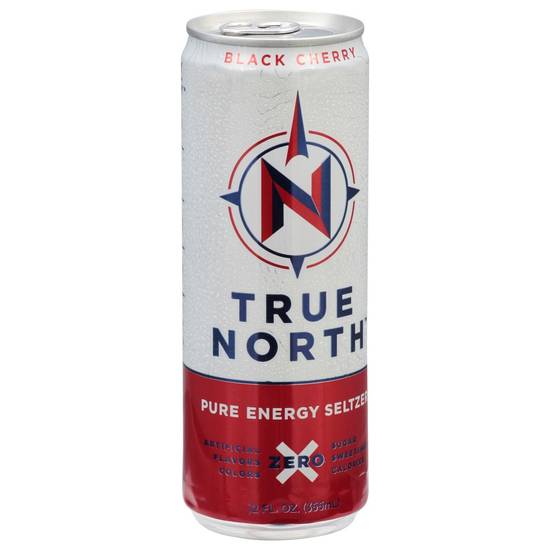 Order True North · Black Cherry Pure Energy Seltzer Zero Sugar (12 fl oz) food online from Mesa Liquor store, Mesa on bringmethat.com