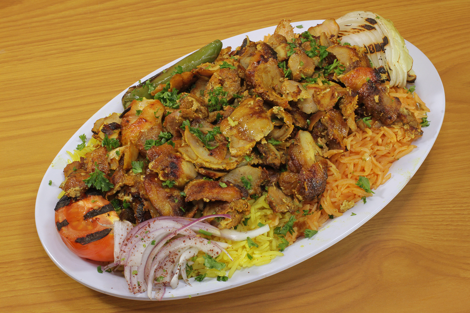 Order Chicken Shawarma Platter food online from Fill A Pita store, Downers Grove on bringmethat.com