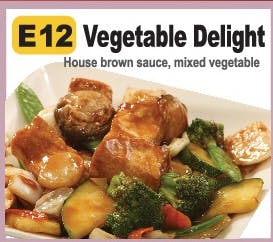 Order E12. Vegetable Delight food online from Asian Pot Express store, Lewisville on bringmethat.com