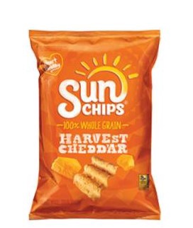 Order Harvest Cheddar Sun Chips food online from Quiznos Sandwich Restaurants store, Brighton on bringmethat.com