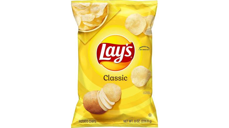 Order Lay's Potato Chips, Classic Flavor food online from Star Variety store, Cambridge on bringmethat.com