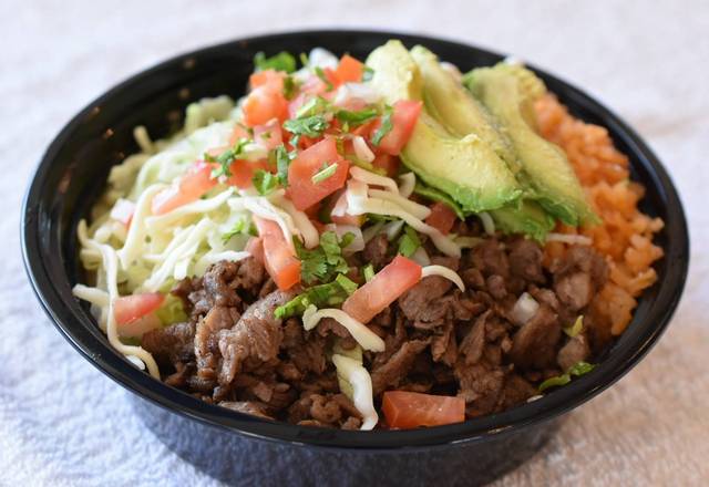 Order Bowl choice of protein food online from Taco La Villa store, Bakersfield on bringmethat.com
