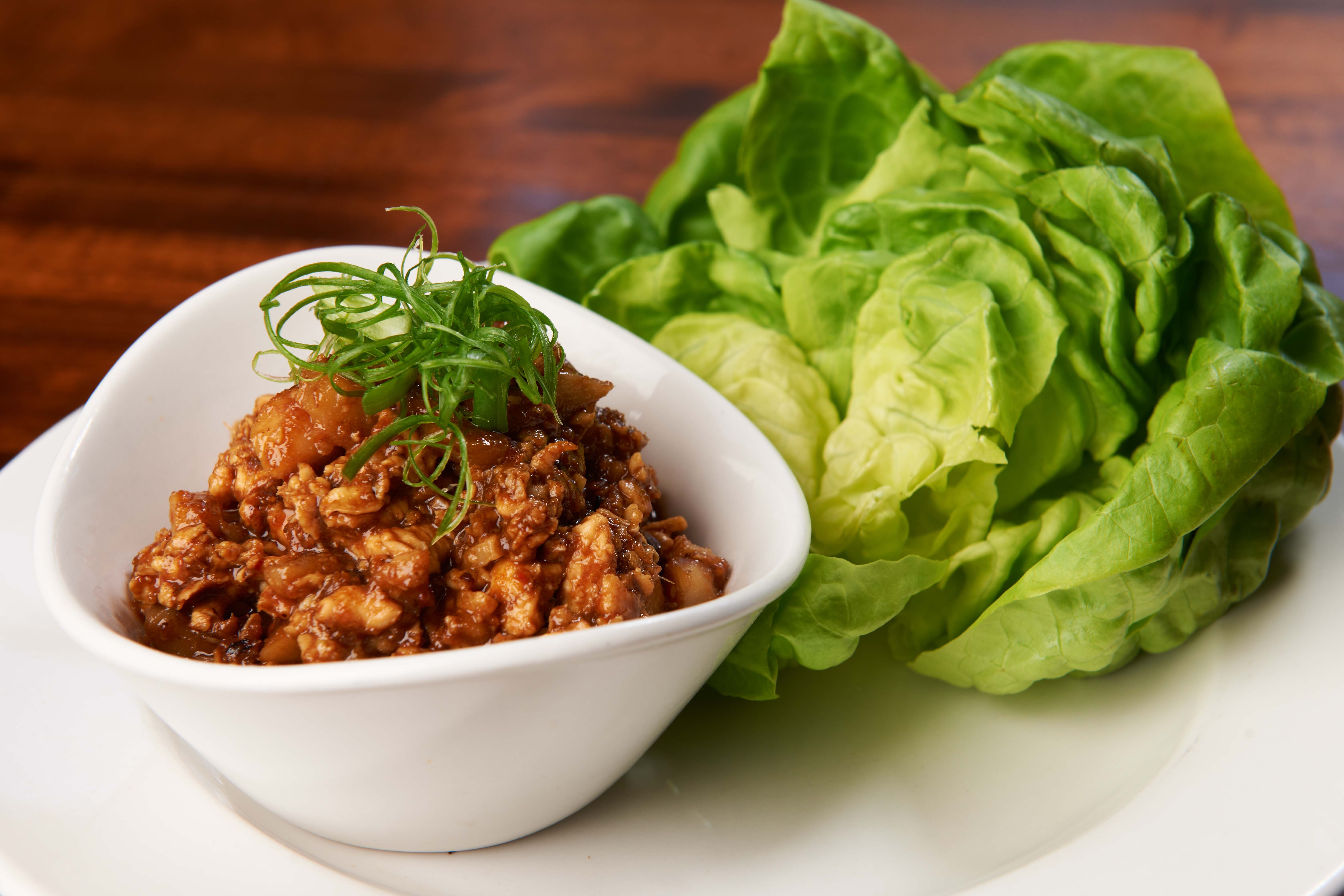 Order Chicken Lettuce Cups food online from Sammy's Woodfired Pizza store, San Diego on bringmethat.com