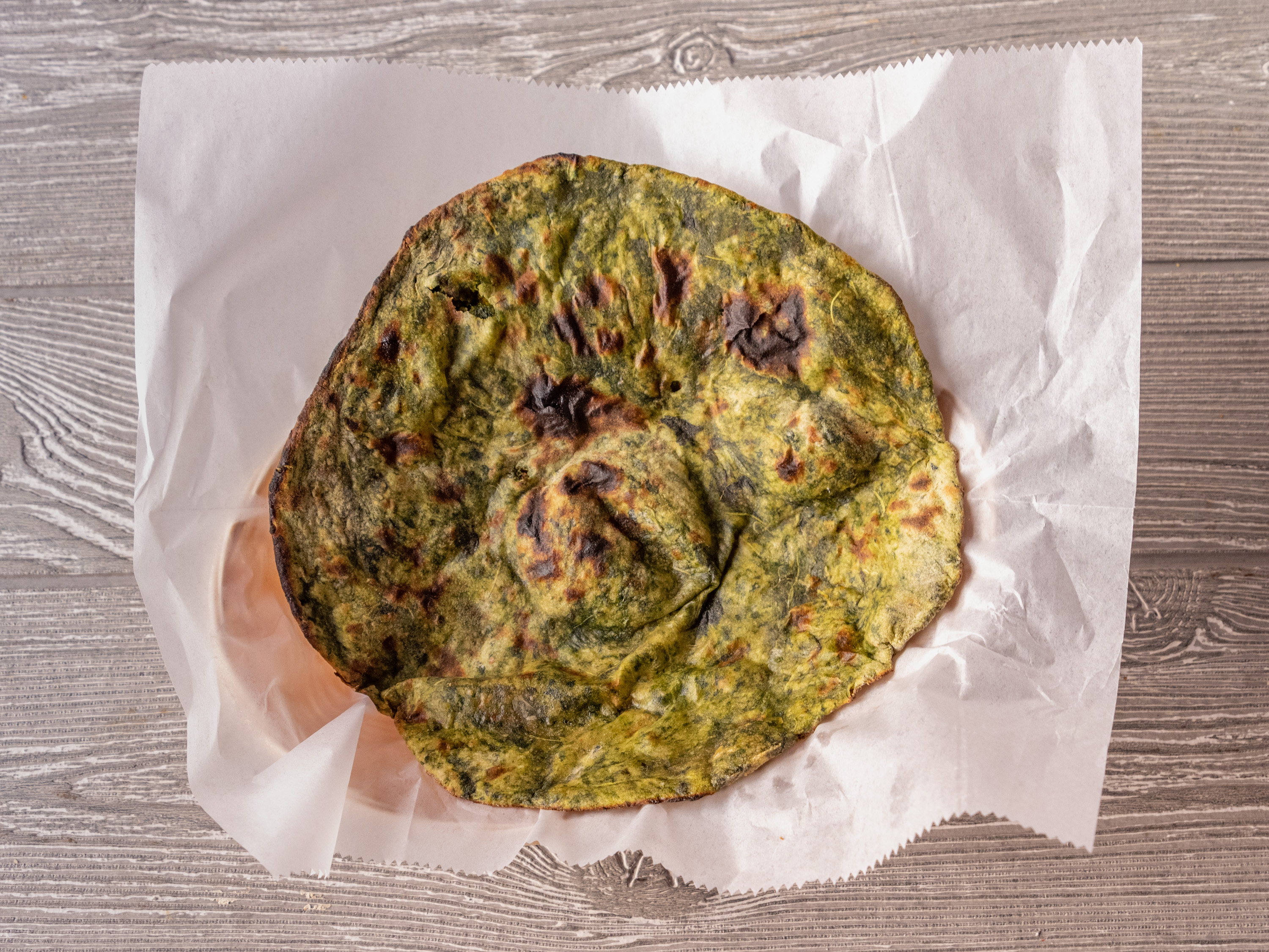 Order Spinach Parantha food online from Indian Kitchen Lovash store, Philadelphia on bringmethat.com