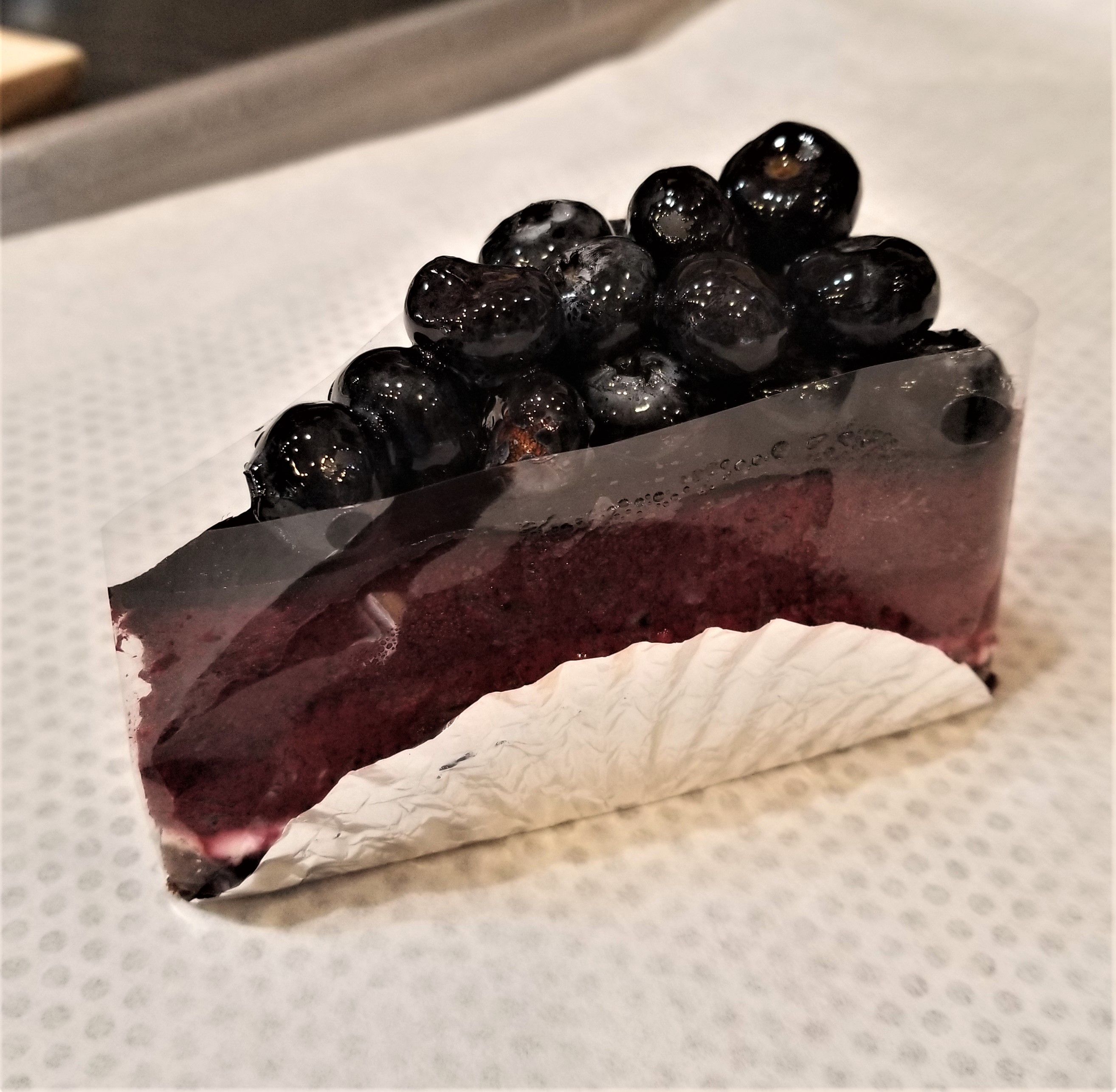 Order Piece of Blueberry Cheesecake food online from Hansel & Gretel Bakery Cafe store, Suwanee on bringmethat.com