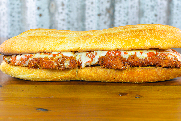 Order Chicken Parmigiana Sandwich food online from Ciconte Pizzeria Gibbstown store, Greenwich Township on bringmethat.com