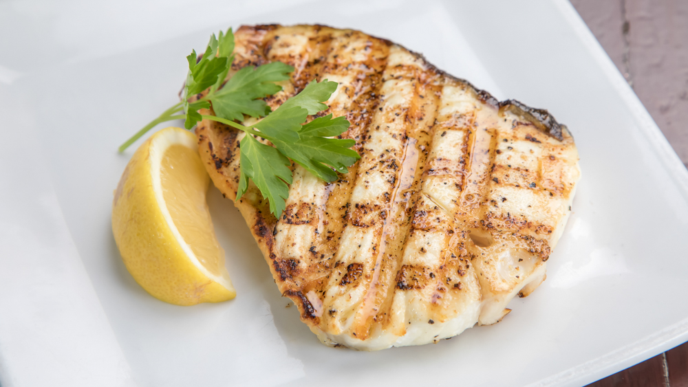 Order Local Halibut-Plate food online from Captain Kidds Fish Market & Restaurant store, Redondo Beach on bringmethat.com