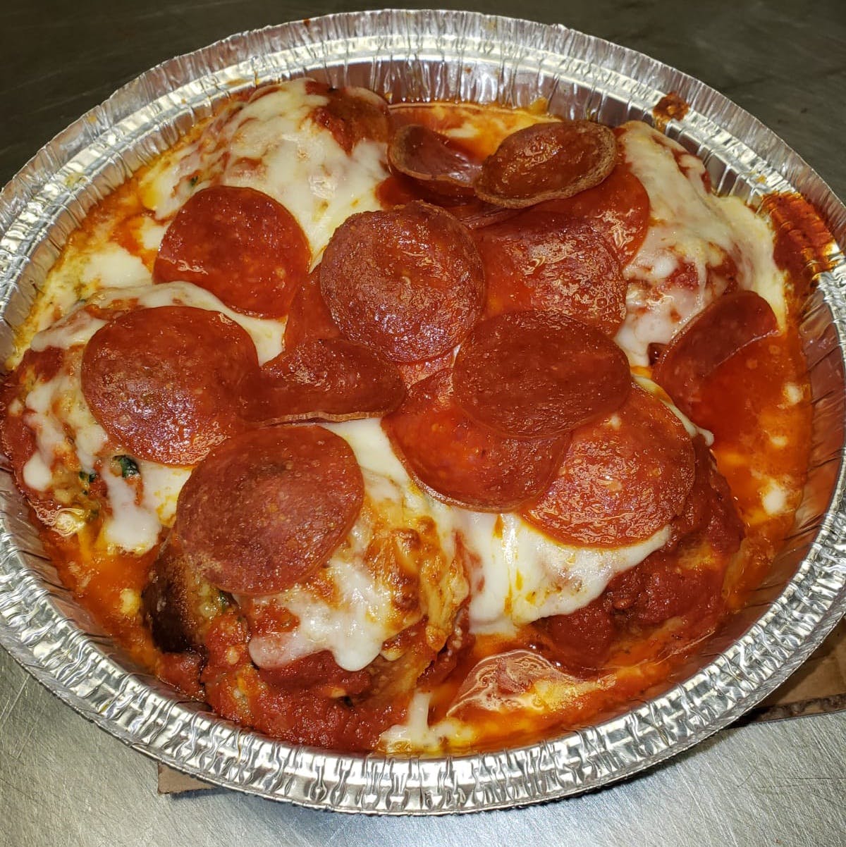 Order Garlic Knots with Mozzarella & Pepperoni - 6 Pieces food online from Drake Pizza store, Allentown on bringmethat.com